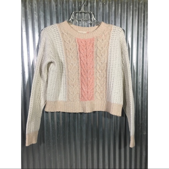 Anthropologie Sweaters - Anthropologie:Sleeping On Snow Crop Sweater Size M